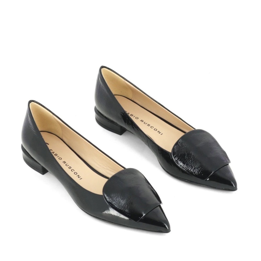 Fabio Rusconi Odile Naplak Black Heeled Flats